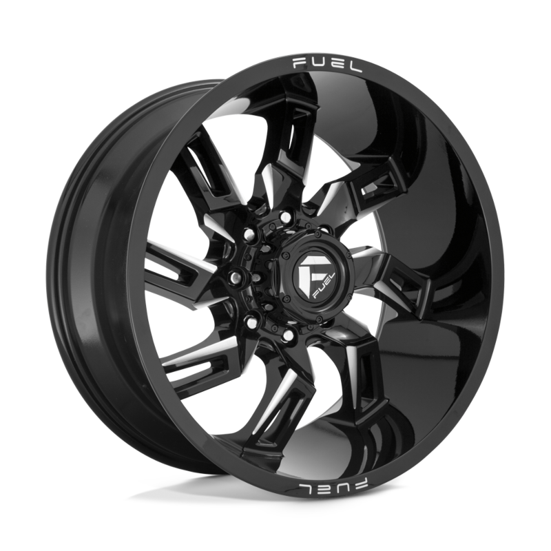 FUEL LOCKDOWN GLOSS BLK MILLED | 22X10 6X139.7 -18 106.1MM (TEXT US FOR BLOWOUT PRICING )