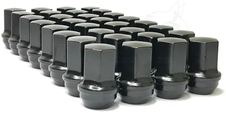 OEM XLONG BULGE BLACK 14x1.5 3/4" HEX 1.90" (Ford, Chevy, Ram )