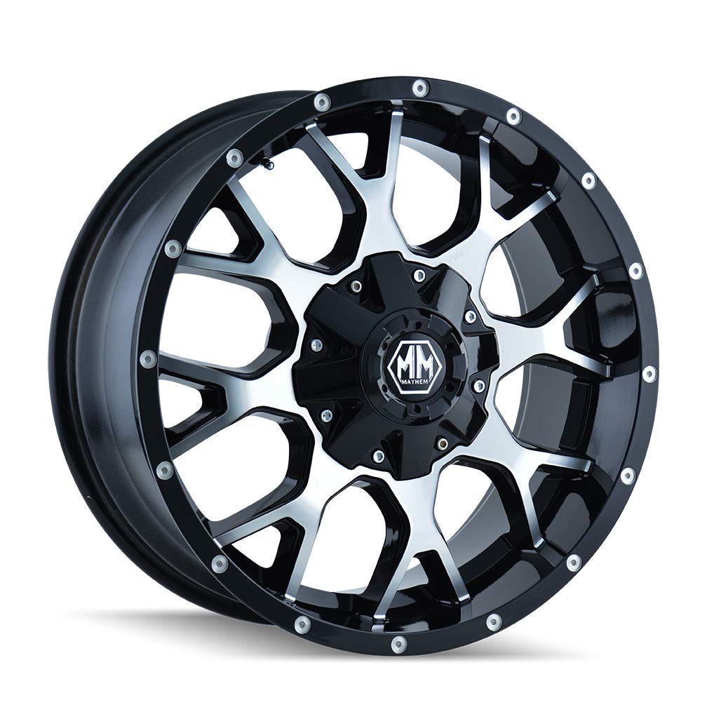 MAYHEM WARRIOR BLK MACHINED FACE | 17X9 8X170 +18 125.2MM