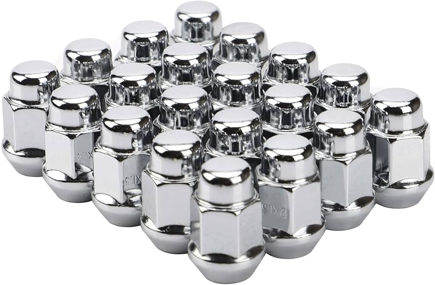 LUG NUTS - CHROME CLOSED - 12x1.5 - 24 PACK