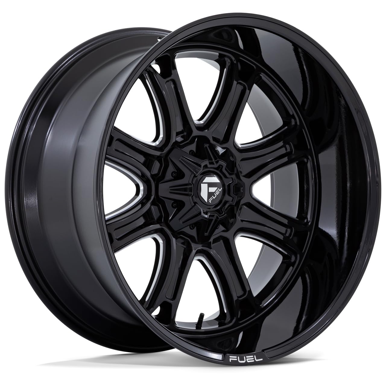 FUEL DARKSTAR 20X9 +1 5X127/5X139.7 87 GLOSS BLACK MILLED - TEXT US FOR CLEARANCE PRICING ***