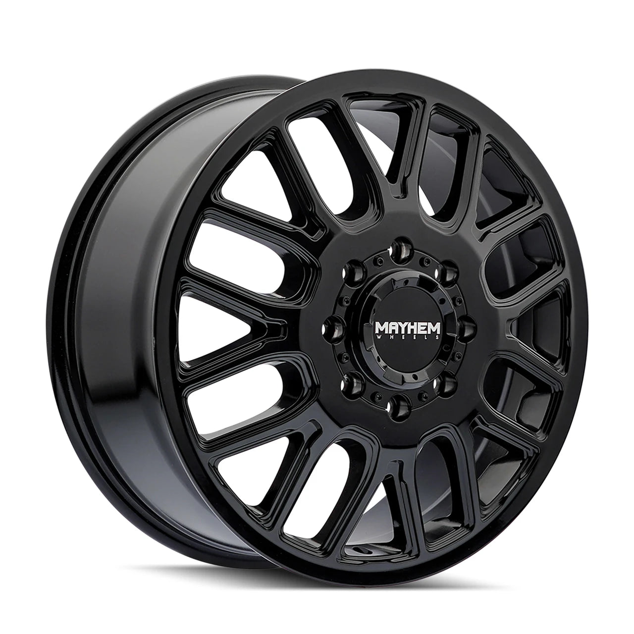 MAYHEM COGENT DUALLY 8107D GLOSS BLACK 17X6.5 125 8X200 142MM