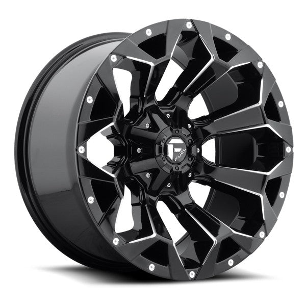FUEL ASSAULT GLOSS BLK/MIL 20X9 +1 5X150/5X139.7 ( text for clearance pricing )