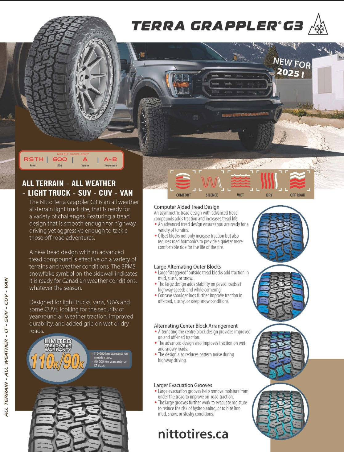 LT 285/65R18 | NITTO Terra Grappler G3W 3PMS 10PR