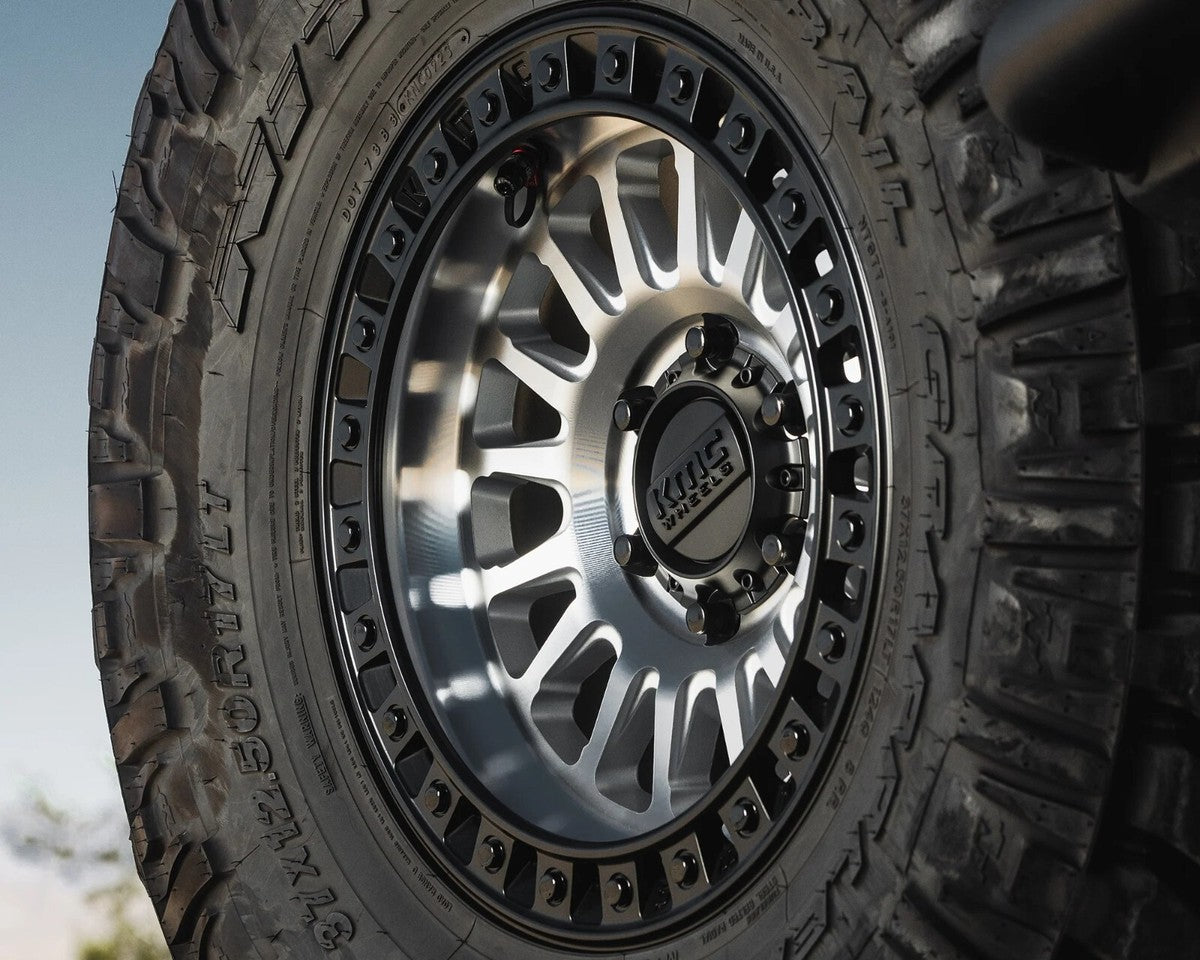 KMC IMS 20X9 8X165.1 +18 125MM MACHINED W/ MATTE BLACK LIP ( TEXT US FOR CLEARANCE PRICING )