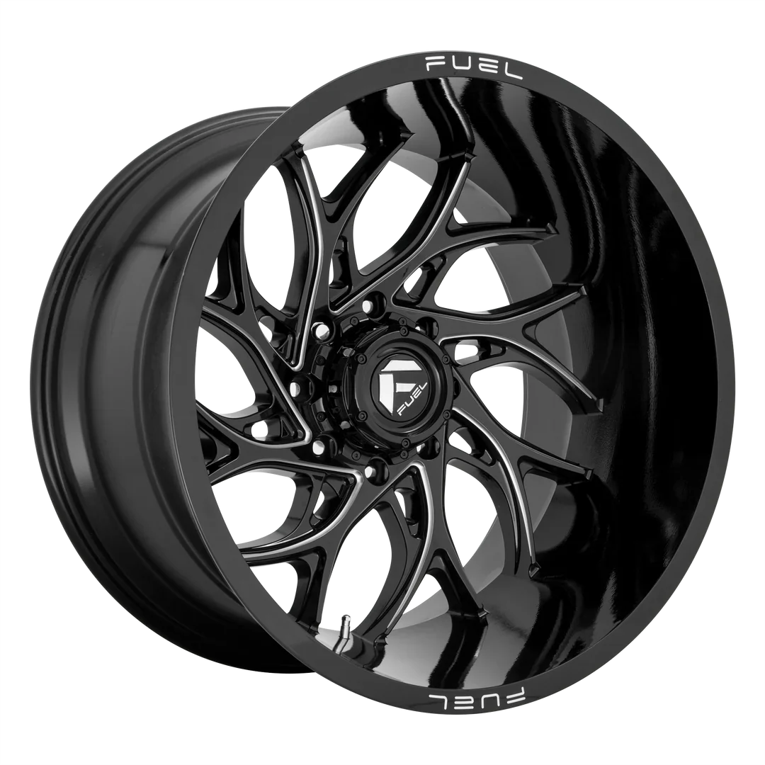 FUEL RUNNER 24X14 -76 8X170 125.1 GLOSS BLACK MILLED - TEXT FOR CLEARANCE PRICE