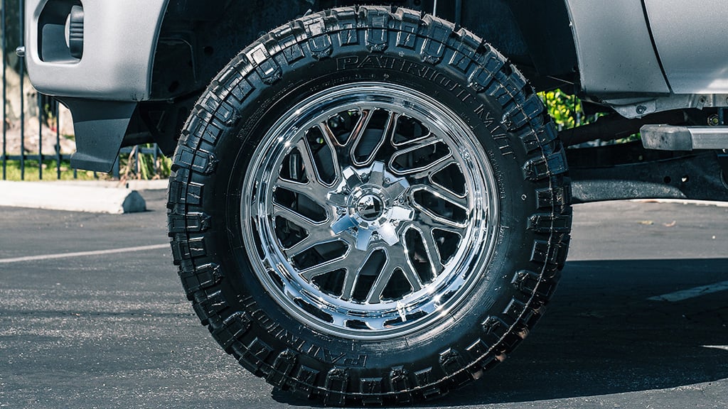 FUEL TRITON 20X9 6X135/6X139.7 +20 106.1 CHROME PLATED ( TEXT US FOR BLOWOUT PRICING )