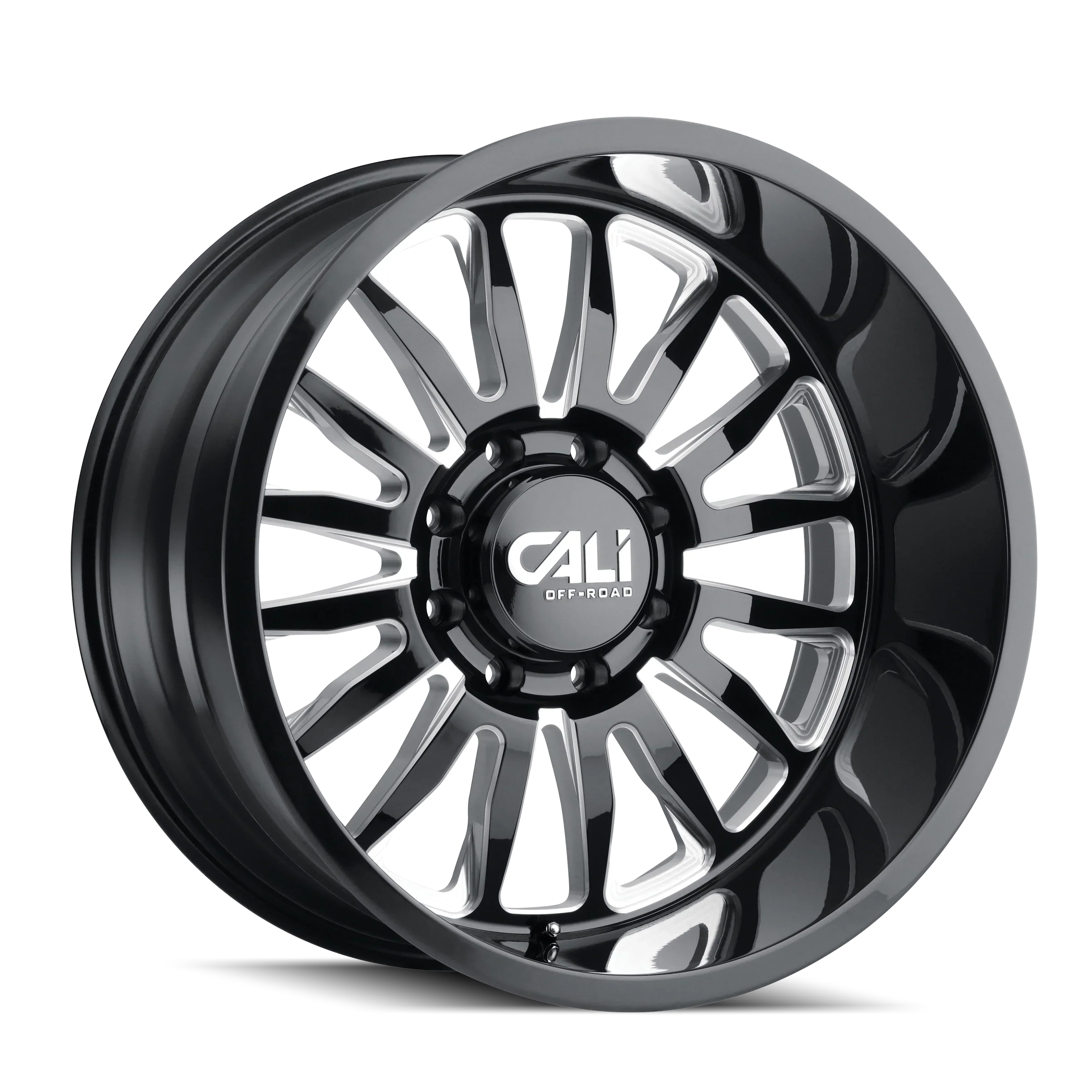 CALI OFF-ROAD SUMMIT GLOSS BLACK MILLED | 20X10 -25 ET 6X135 (87.1 HUB)