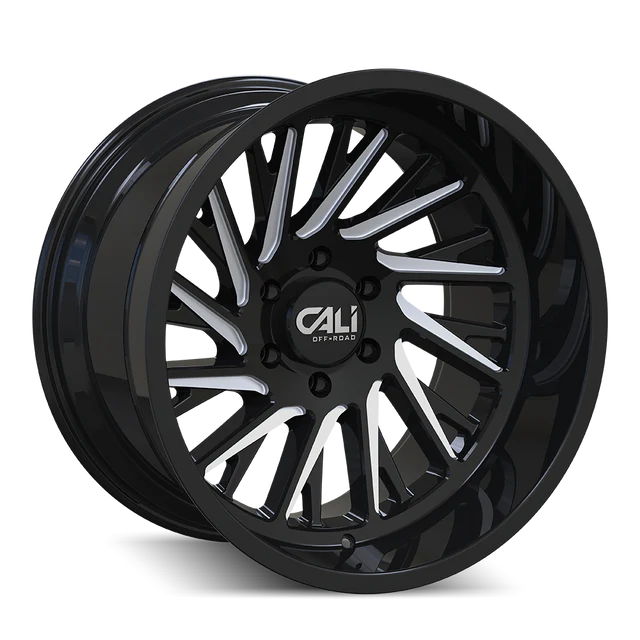 CALI OFF-ROAD 9114 PURGE GLOSS BLK/MILLED | 24X14 8X165.1 -76 125.2MM