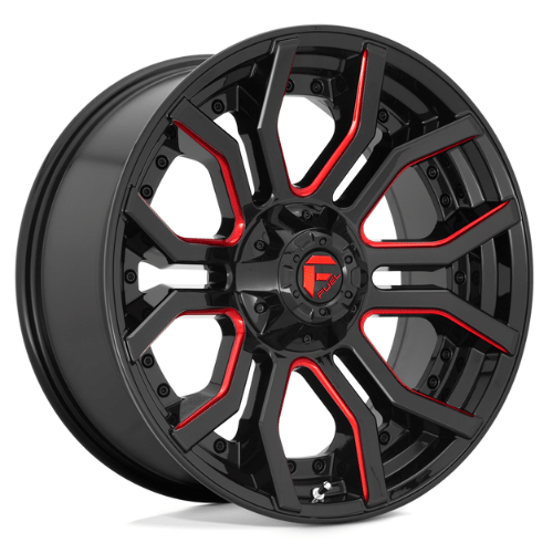 FUEL RAGE GLOSS BLK MILLED RED | 20X10 8X170 -18mm - Text for sale price