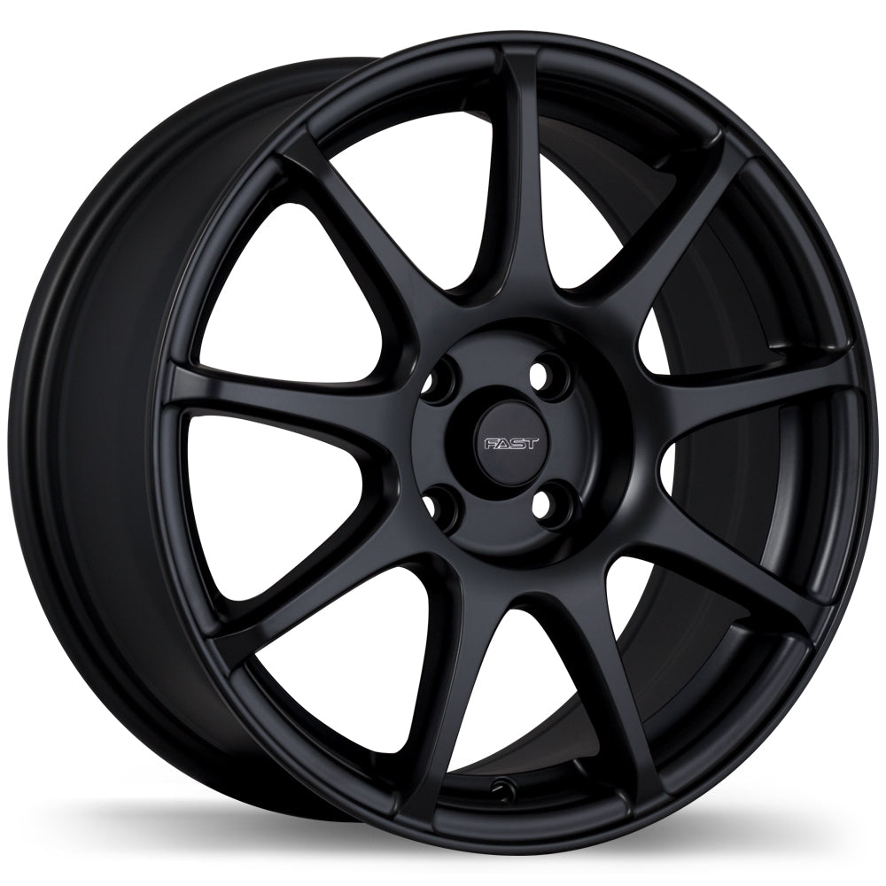 FAST ORBIT MATTE BLACK 15X6.5 +40 4X100MM 73.0MM