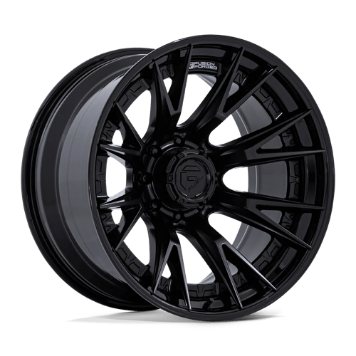 FUEL FUSION FORGED CATALYST MATTE BLK WITH GLOSS BLK LIP | 20X10 8X170 -18 125 - Text for clearance price