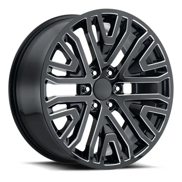 GM REPLICA GLOSS BLACK MILLED | 20X9 +24 6X139.7