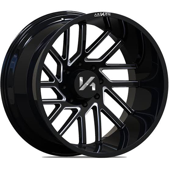 ARKON MANDELA 20X10 8X180 -25 125MM BLACK MILLED **LEFT**