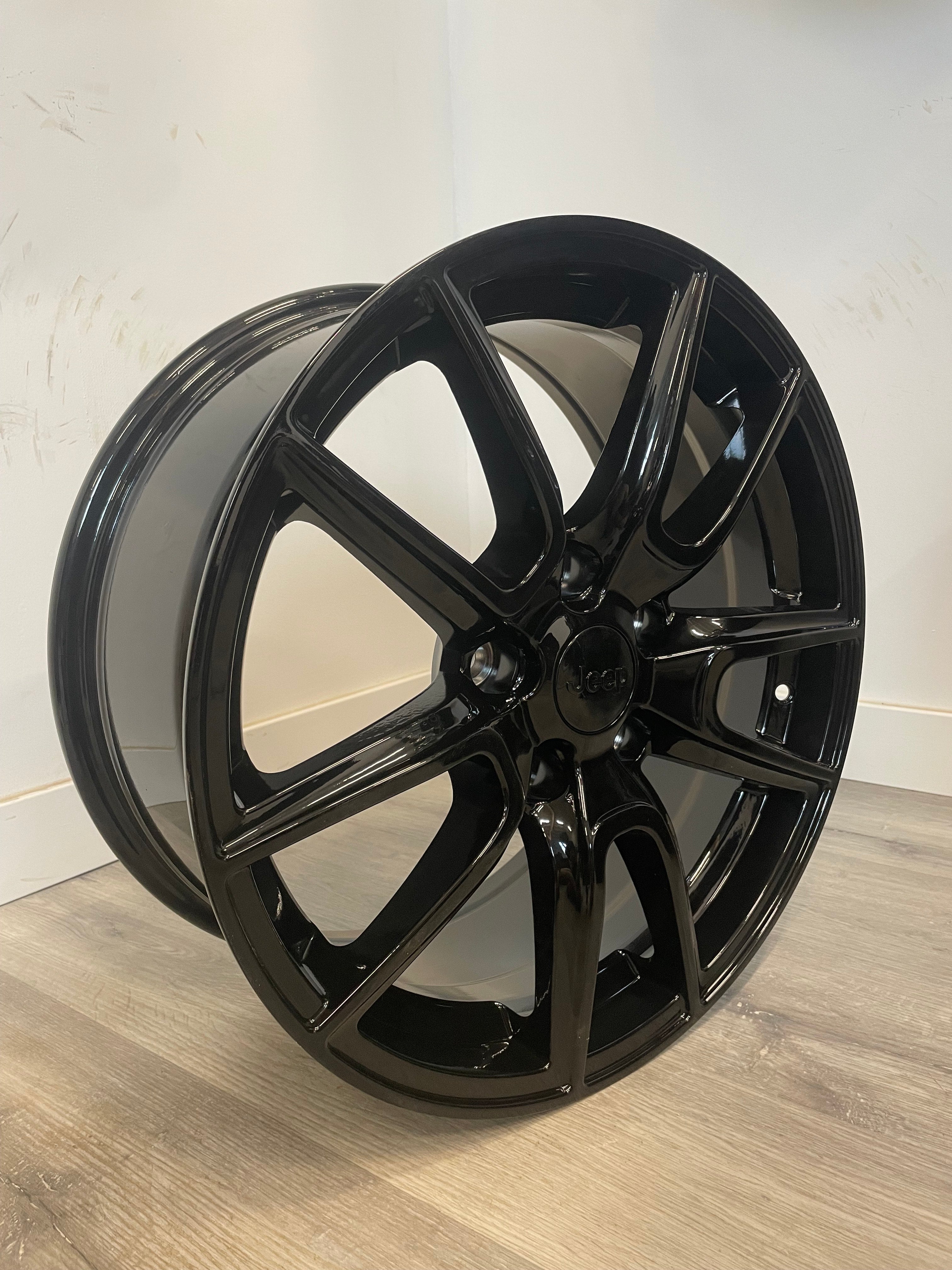 R228 SRT REPLIKA GLOSS BLACK 18X8 +45 5X127MM 71.5MM ( DODGE, JEEP )