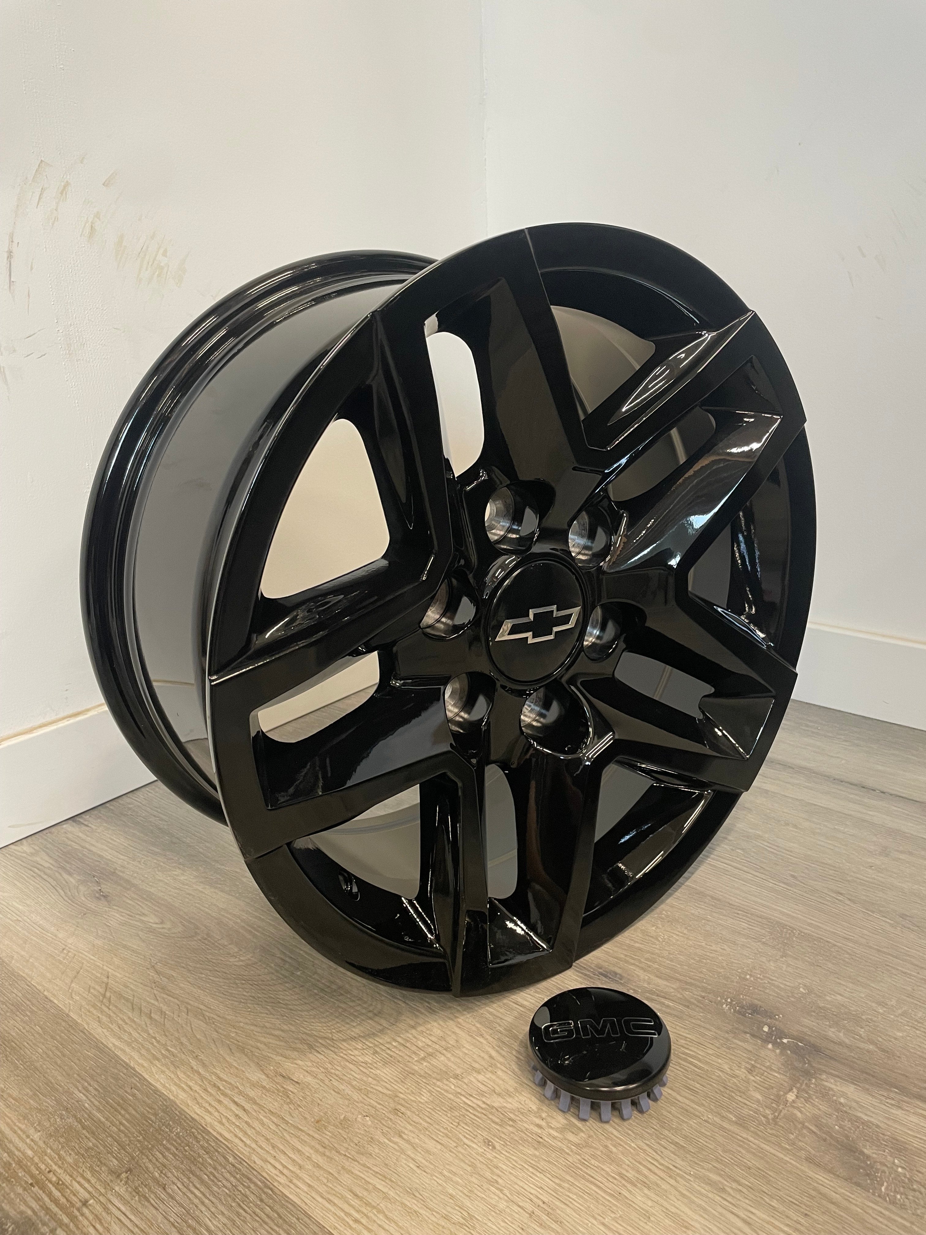 GMC/CHEVY TRAIL BOSS STYLE OEM REPS R245 GLOSS BLACK | 17X8 6X139.7 +24