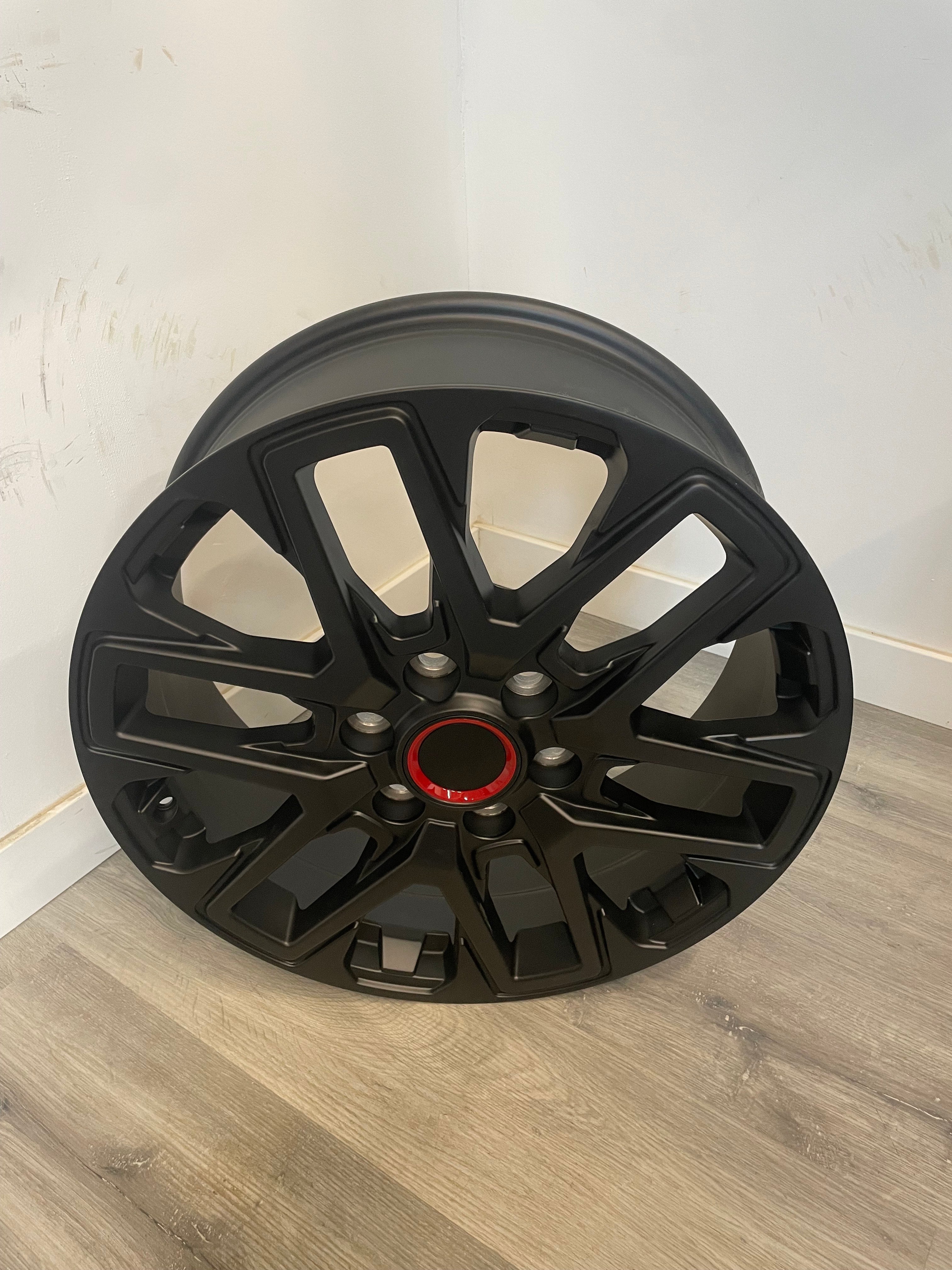 TOYOTA TUNDRA 2022+ TRD OEM REPS SATIN BLACK 20X7.5 +60 6X139.7MM 95.1MM