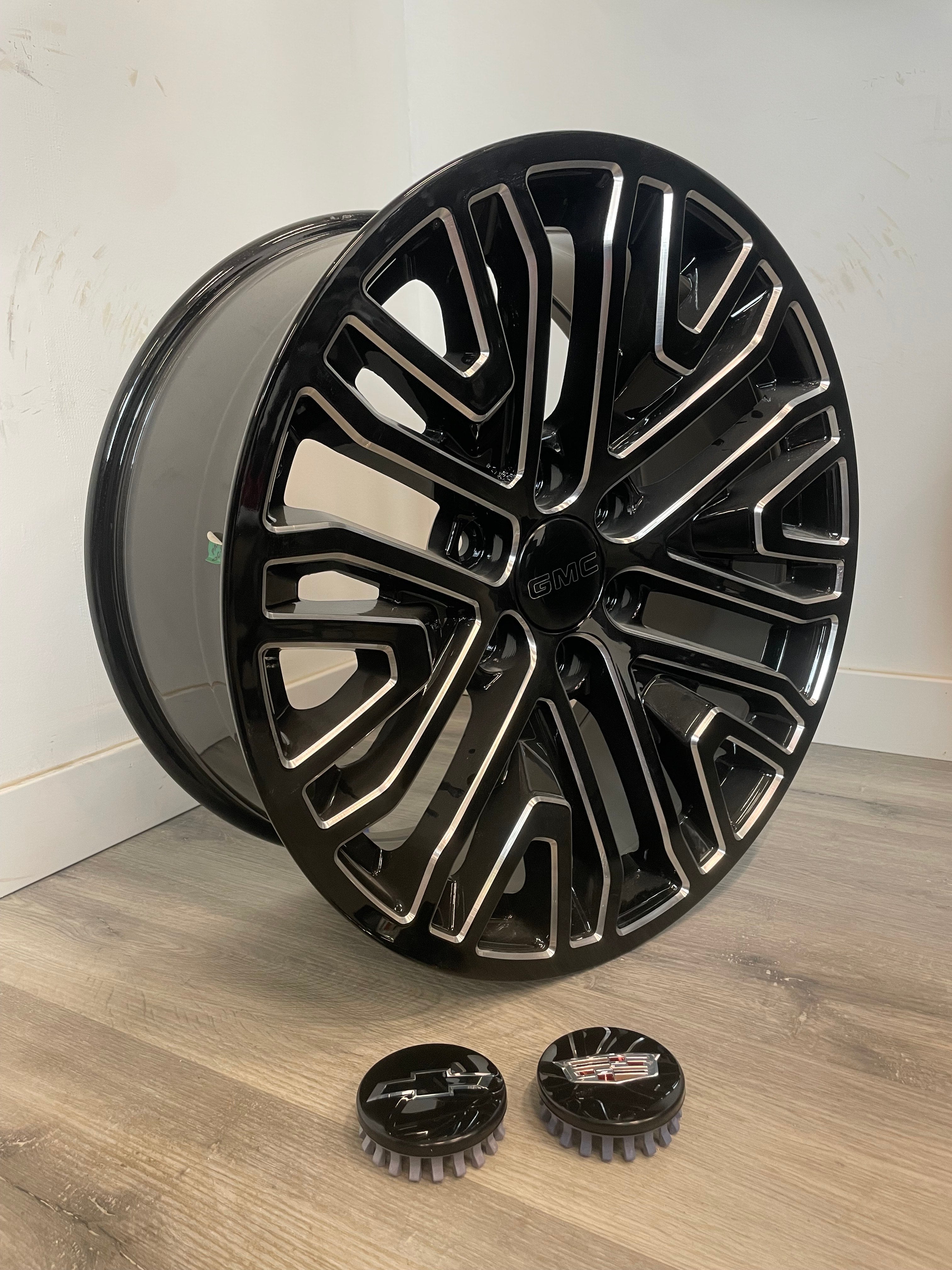 GMC DENALI ULTIMATE GLOSS BLK REPS - OEM MILLED | 20X9 +24 6X139.7MM