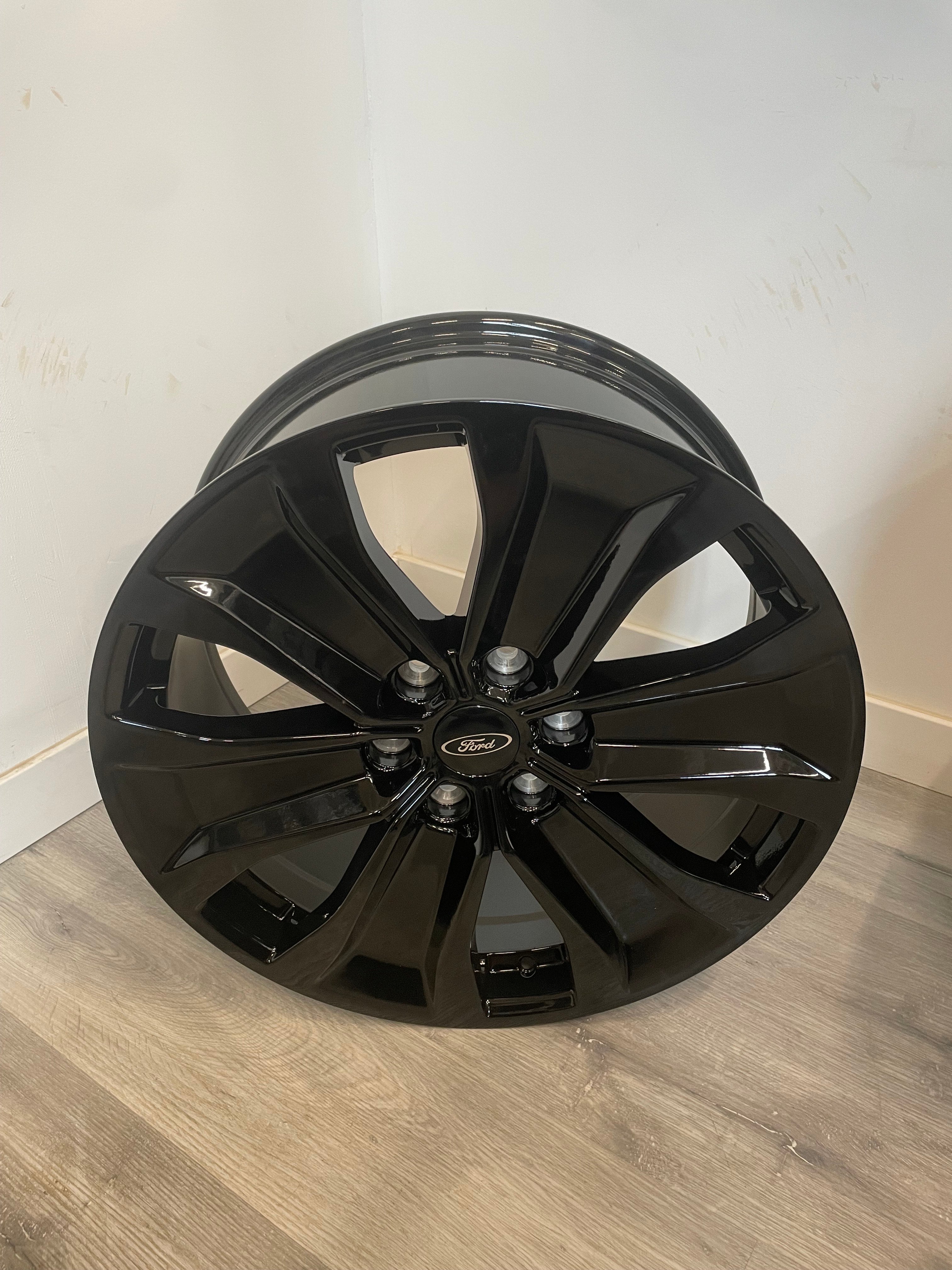 R250 F150 LARIAT OEM REPS GLOSS BLACK 20X8.5 +44 6X135MM 87.1MM