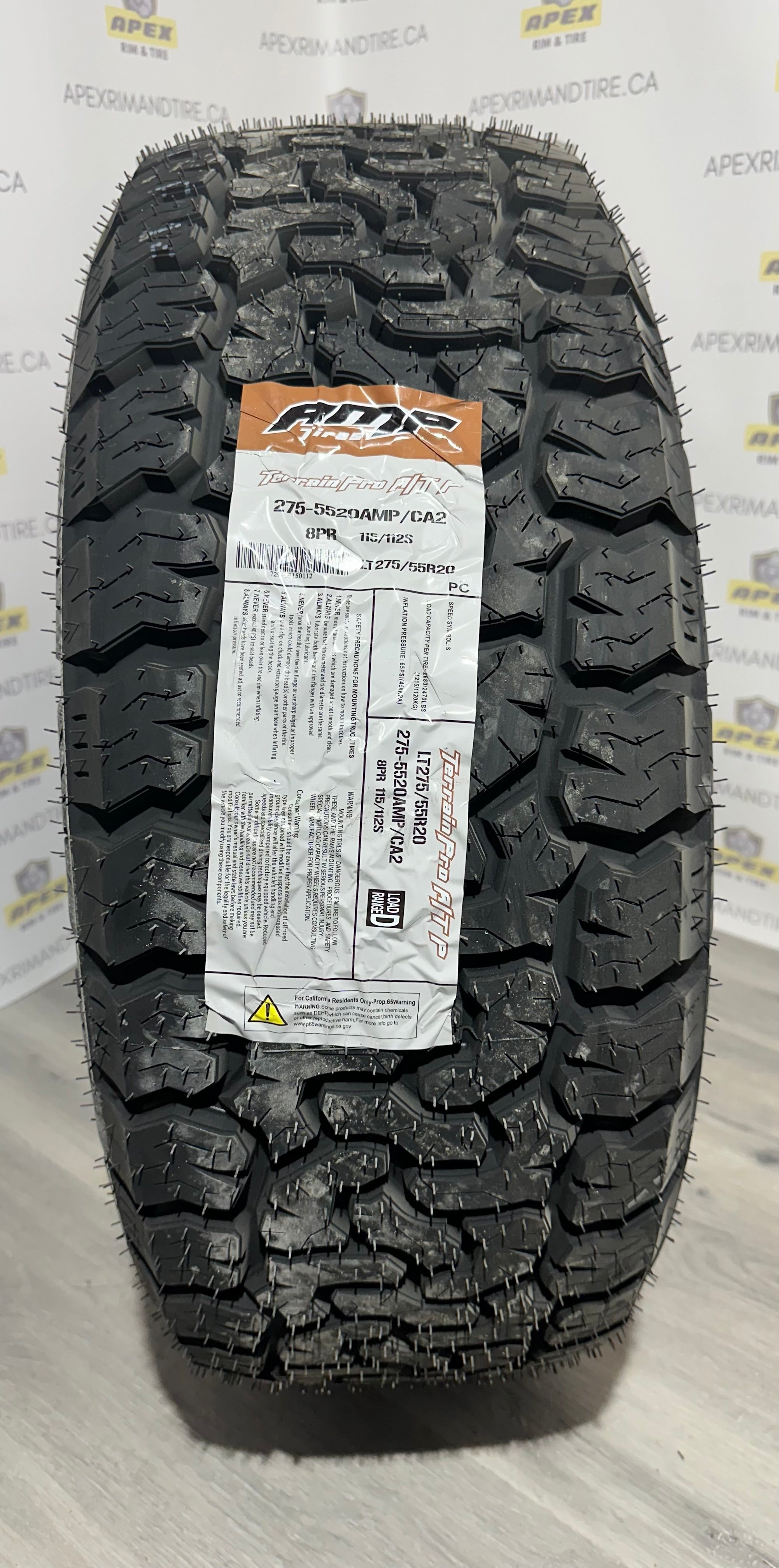 AMP TERRAIN PRO A/T P | LT 275/55R20 8 PLY