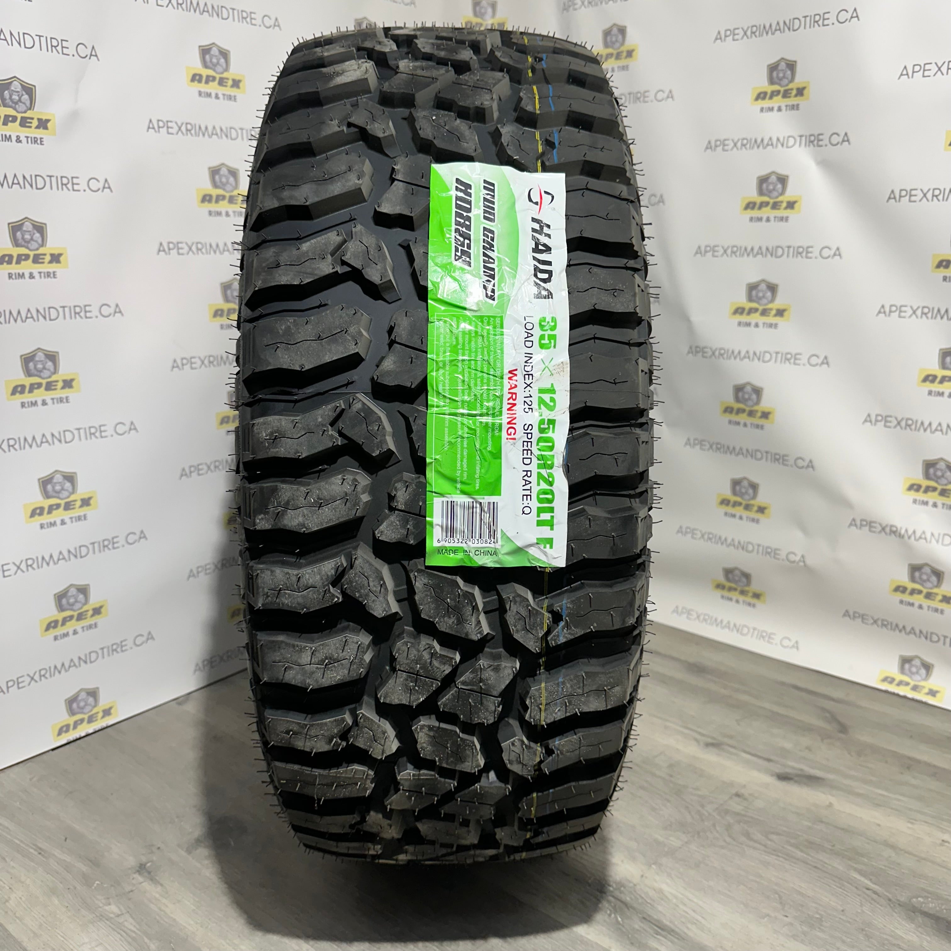 HAIDA HD 869 MUD CHAMP M/T | 35X12.50R20 LT (3PMS) – APEX RIM & TIRE