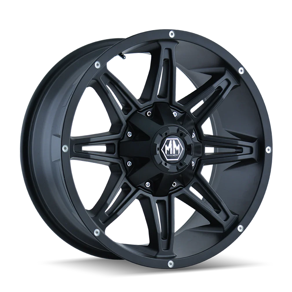 MAYHEM RAMPAGE 8090 MATTE BLACK 18X9 5X114.3/5X127 18MM 87MM