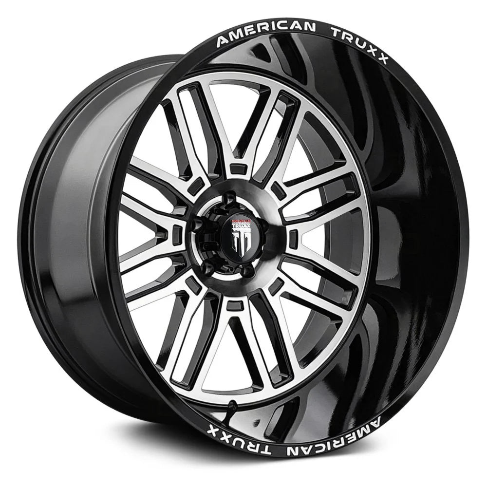 AMERICAN TRUXX RESTLESS BLK MACHINED | 24X14 6X139.7 -76 106MM