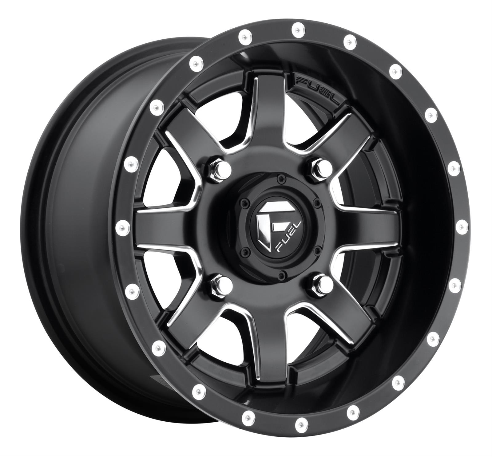 FUEL OFFROAD UTV D538 MAVERICK MATTE BLACK MILLED 14X7 +13 4X110 79.4