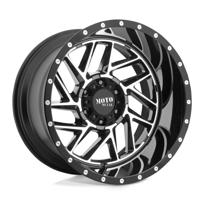 MOTO METAL BREAKOUT GLOSS BLK MACHINED | 20X10 8X165.1 -18 125.1MM