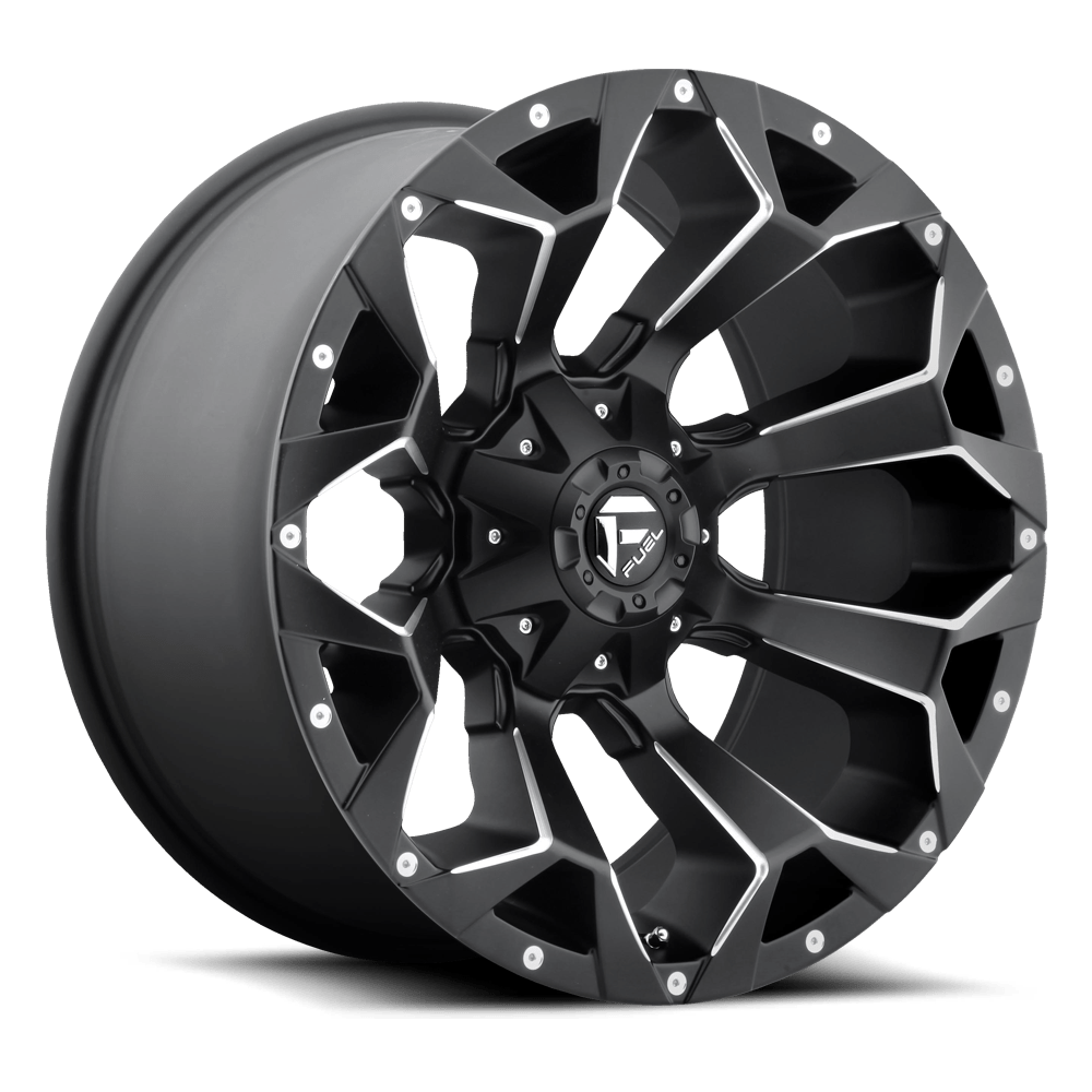 FUEL ASSAULT MATTE BLACK MILLED | 20X10 -18 5X114.3/5X127 - Call for clearance price***