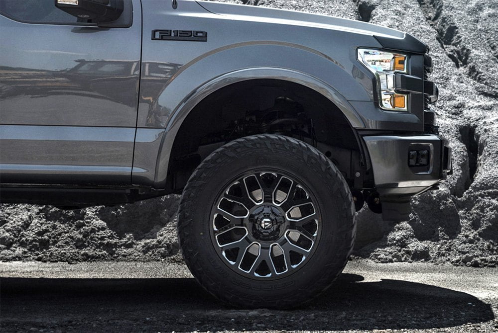 FUEL WARRIOR 20X9 6X135/6X139.7 +20 106.1 GLOSS BLACK MILLED ( TEXT US FOR BLOWOUT PRICING )
