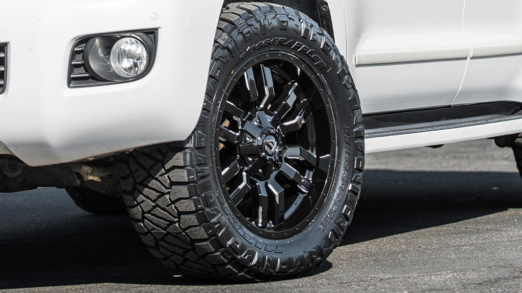 FUEL SLEDGE GLOSS BLACK MILLED 18X9 +20 8X165.1 125.1MM * TEXT US FOR CLEARANCE PRICE