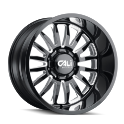 CALI OFF ROAD SUMMIT 9110 GLOSS BLACK MILLED 20X12 6X139.7 -51