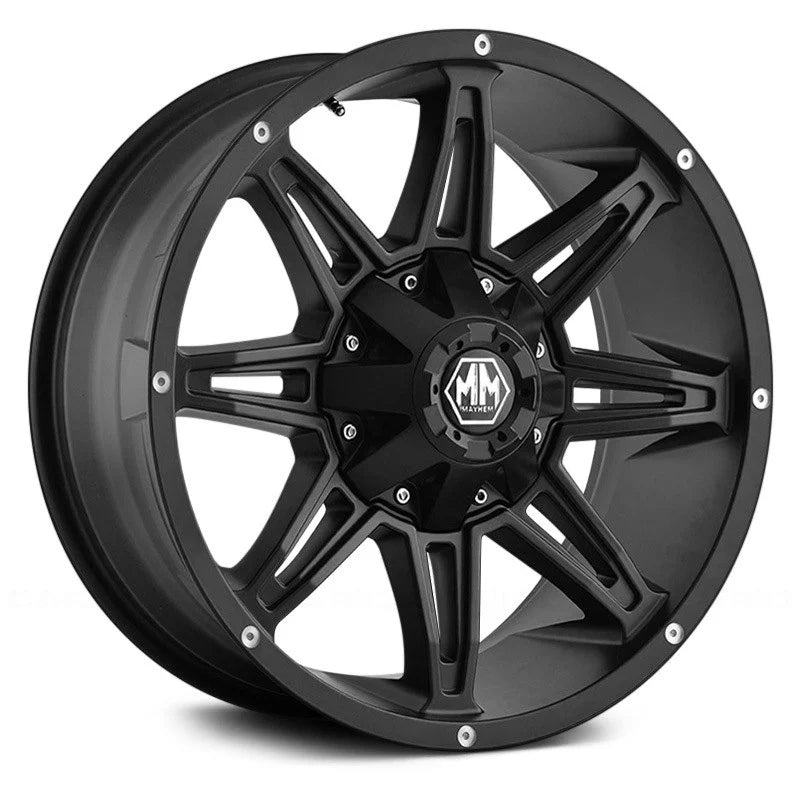 MAYHEM RAMPAGE MATTE BLK | 18X9 8X165.1 +18 130.8MM