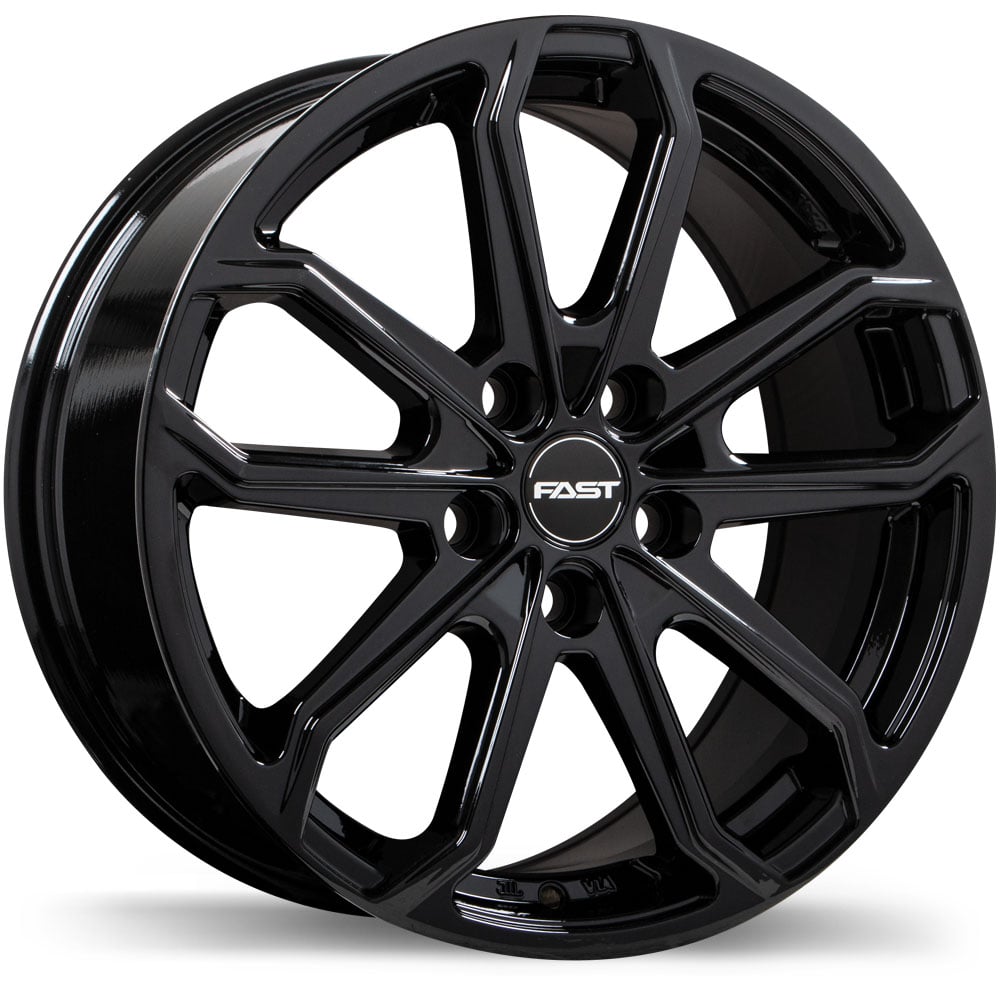 FAST IMPRESSION GLOSS BLACK 19X8.5 +45 5X114.3MM 66.1MM (MAG SEAT)