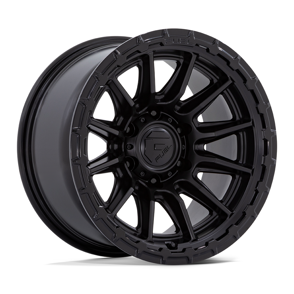 FUEL PISTON 20X10 -18 6X135 87 BLACKOUT W/ GLOSS BLACK LIP * TEXT FOR CLEARANCE PRICING