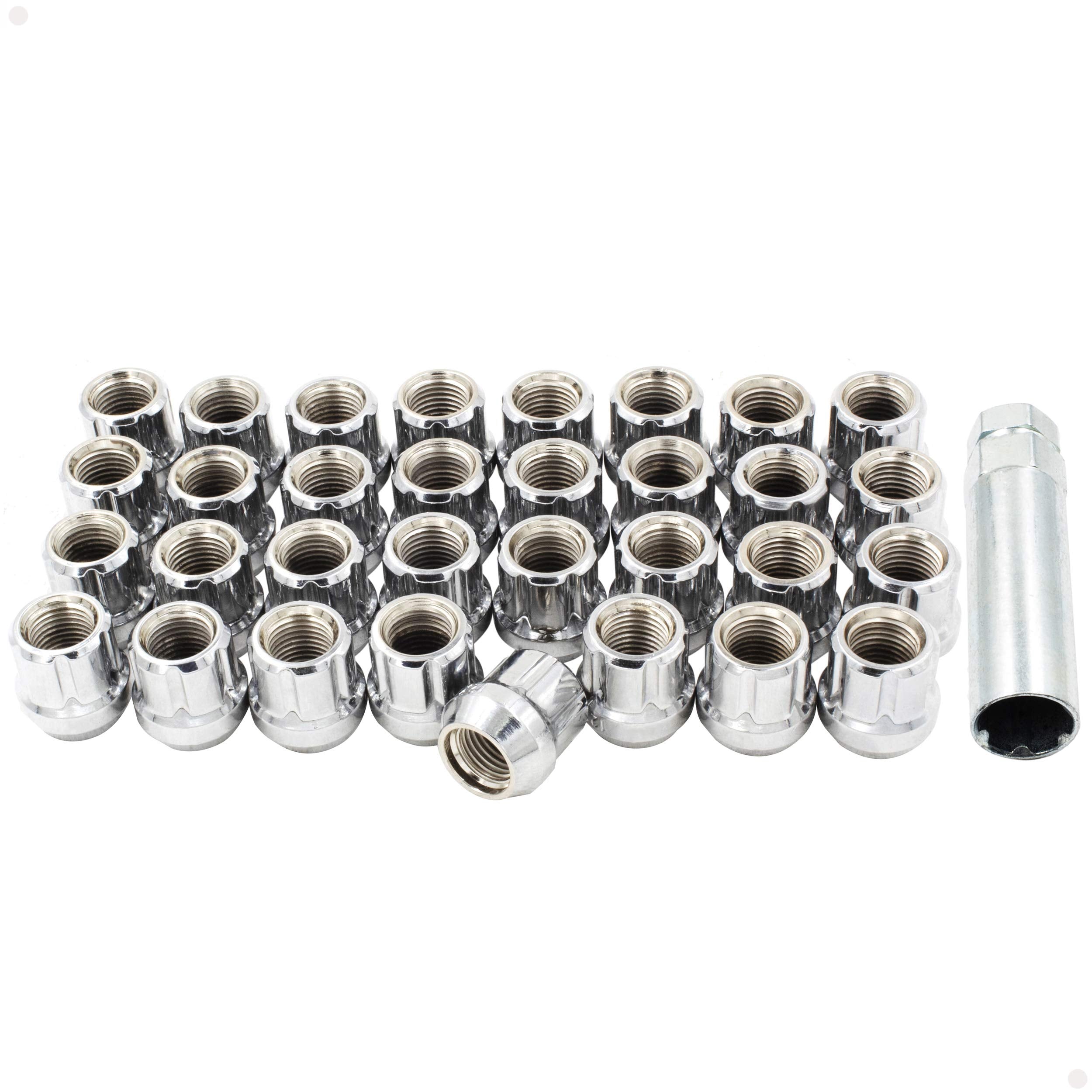 LUG NUTS CHROME OPEN 14x1 5 32 PACK APEX RIM TIRE lug-nuts-chrome-open-14x1-5-32-pack-apex-rim-tire