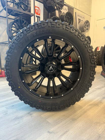( SET OF FOUR ) ARMED OFF-ROAD DAGGER 6X135/6X139.7 20X10 -24 |  HAIDA 869 MUD CHAMP 33X12.50R20