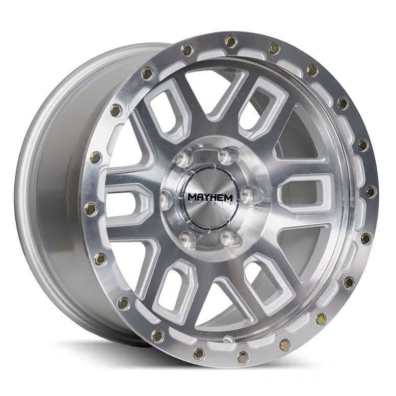 MAYHEM DELTA 8304 MACHINED WITH SILVER WINDOW 20X9 8x170 0MM 125.2MM