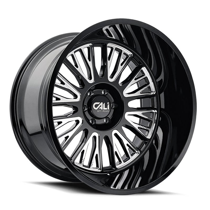 CALI OFF-ROAD VERTEX GLOSS BLACK MILLED 26X14 -76 8X165.1MM 125.2MM