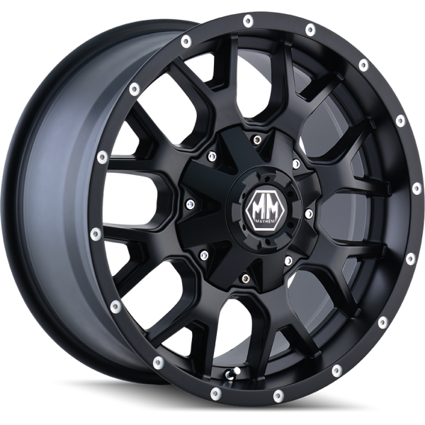 Mayhem Warrior 18x9 -12 6x135/6x139.7 Matte Black