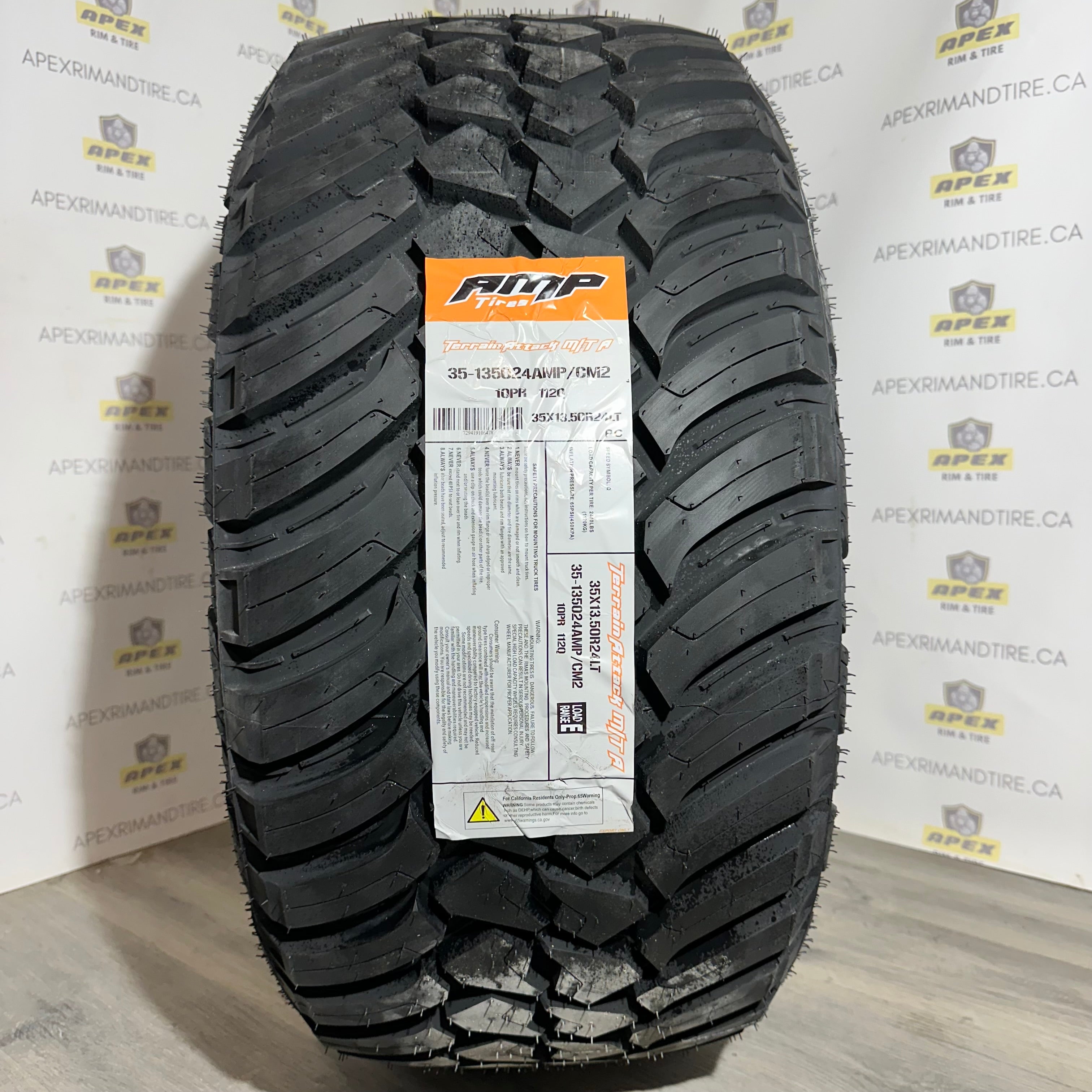 TERRAIN ATTACK A/T A 285/55R20 122/119S LR E 80PSI MAX – APEX RIM