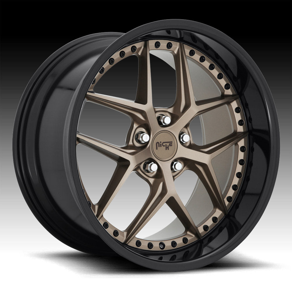 NICHE M227 VICE MATTE BRONZE BLACK BEAD RING 19X9.5 +35 5X120 72.6