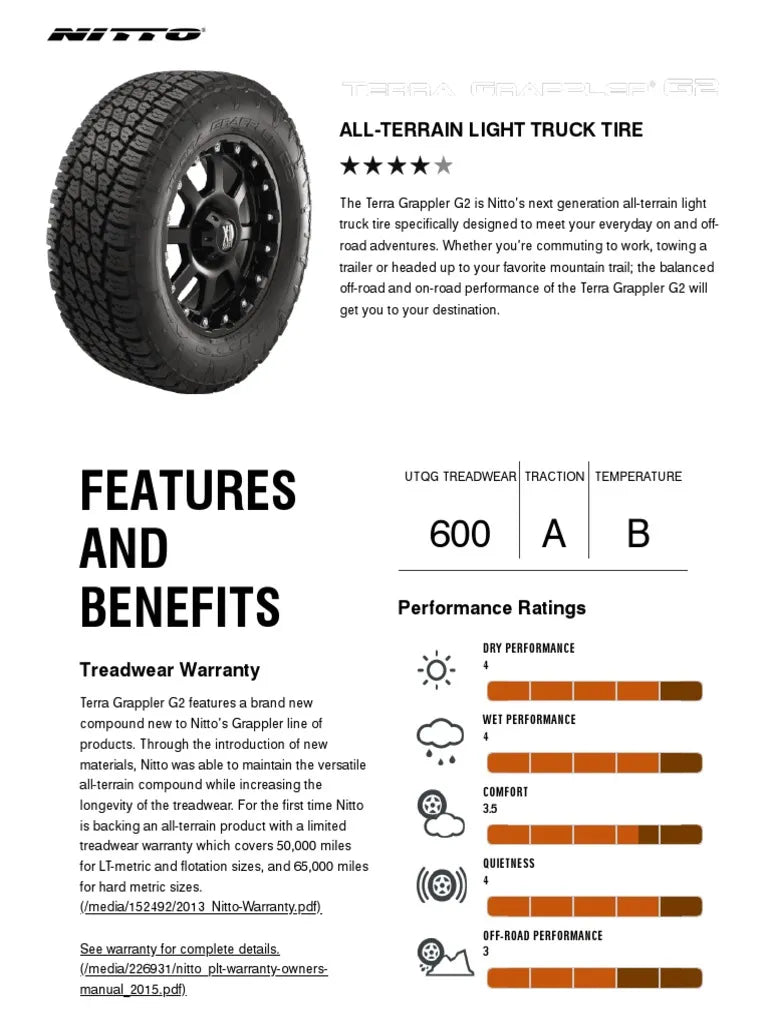 NITTO TERRA GRAPPLER G2 | LT 275/65R20 3PMS