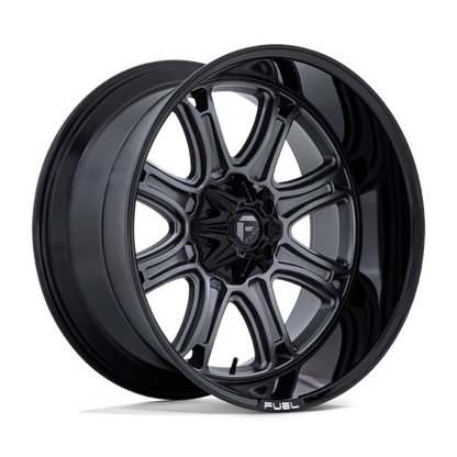 FUEL DARKSTAR MATTE GUNMETAL WITH BLK LIP | 20X10 6X135/6X139.7 -18 106.1MM -TEXT US FOR CLEARANCE PRICING***