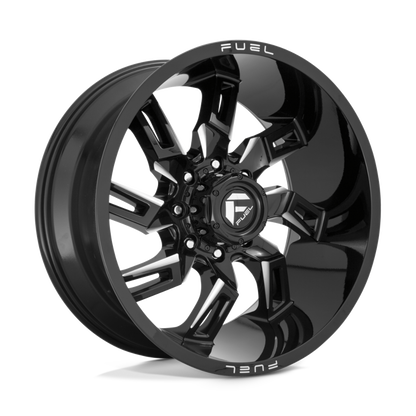 FUEL LOCKDOWN GLOSS BLK MILLED | 22X10 6X139.7 -18 106.1MM (TEXT US FOR BLOWOUT PRICING )