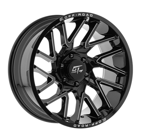 GT AGGRESSION GLOSS BLACK MILLED | 20X9 +12 6x135