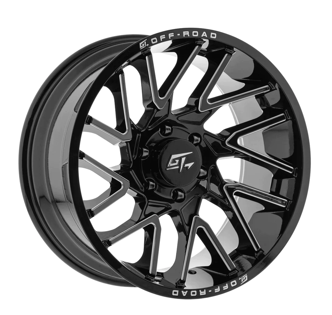 GT AGGRESSION GLOSS BLACK MILLED | 20X10 -18 8X170