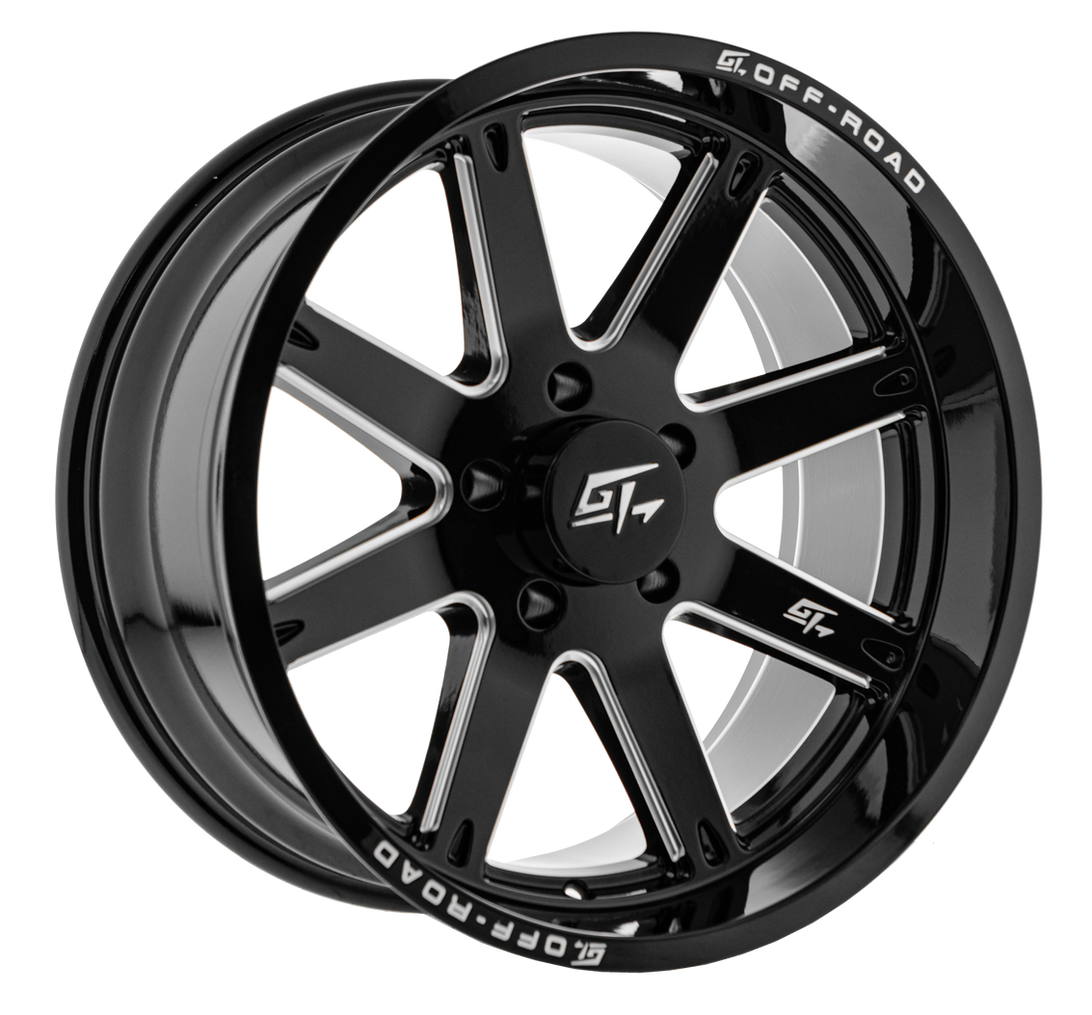 GT INVASION GLOSS BLACK MILLED | 20X9 +12 6X139.7