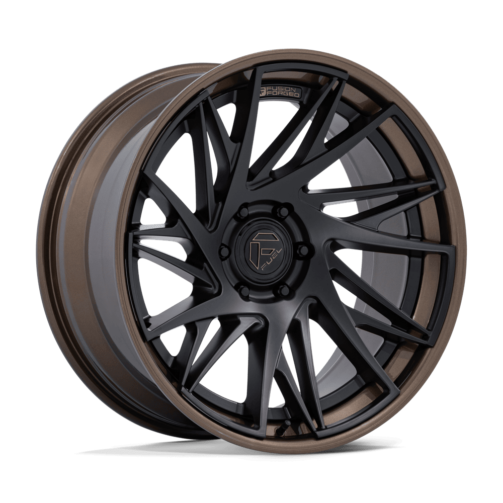 FUEL FUSION FORGED DYNAMO 20X9 +1 6X139.7 106 MATTE BLACK W/ G-BRONZE LIP * TEXT FOR CLEARANCE PRICE ***